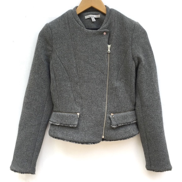 Zara Jackets & Blazers - Zara Textured Asymmetrical Fringe Blazer Jacket